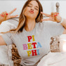 Pi Beta Phi Cooper Color Cotton T-shirt