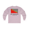 Greekgear Phi Sigma Phi Flag Long Sleeve T-Shirt 