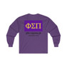 Phi Sigma Pi Flag Long Sleeve T-Shirt