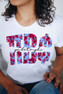 Pi Beta Phi Floral Big Lettered T-Shirts