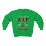 Printify Alpha Chi Rho Ugly Christmas Sweater Crewneck Sweatshirts 