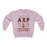 Printify Alpha Chi Rho Ugly Christmas Sweater Crewneck Sweatshirts 