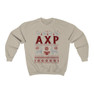 Printify Alpha Chi Rho Ugly Christmas Sweater Crewneck Sweatshirts 