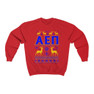 Printify Alpha Epsilon Pi Ugly Christmas Sweater Crewneck Sweatshirts 