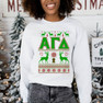 Alpha Gamma Delta Ugly Christmas Sweater Crewneck Sweatshirts