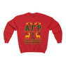 Printify Alpha Gamma Rho Ugly Christmas Sweater Crewneck Sweatshirts 