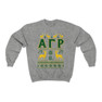 Printify Alpha Gamma Rho Ugly Christmas Sweater Crewneck Sweatshirts 