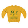 Printify Alpha Gamma Rho Ugly Christmas Sweater Crewneck Sweatshirts 