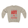 Alpha Omicron Pi Ugly Christmas Sweater Crewneck Sweatshirts