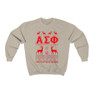 Printify Alpha Sigma Phi Ugly Christmas Sweater Crewneck Sweatshirts 