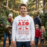 Alpha Sigma Phi Ugly Christmas Sweater Crewneck Sweatshirts