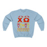 Chi Omega Ugly Christmas Sweater Crewneck Sweatshirts