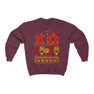 Printify Chi Omega Ugly Christmas Sweater Crewneck Sweatshirts 
