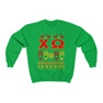 Printify Chi Omega Ugly Christmas Sweater Crewneck Sweatshirts 