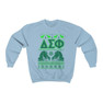 Printify Delta Sigma Phi Ugly Christmas Sweater Crewneck Sweatshirts 