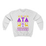 Printify Delta Tau Delta Ugly Christmas Sweater Crewneck Sweatshirts 