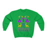 Printify Delta Tau Delta Ugly Christmas Sweater Crewneck Sweatshirts 
