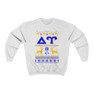 Printify Delta Upsilon Ugly Christmas Sweater Crewneck Sweatshirts 