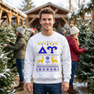 Delta Upsilon Ugly Christmas Sweater Crewneck Sweatshirts