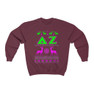 Printify Delta Zeta Ugly Christmas Sweater Crewneck Sweatshirts 