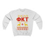 Printify Phi Kappa Tau Ugly Christmas Sweater Crewneck Sweatshirts 