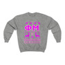 Printify Phi Mu Ugly Christmas Sweater Crewneck Sweatshirts 