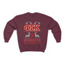 Printify Phi Sigma Kappa Ugly Christmas Sweater Crewneck Sweatshirts 