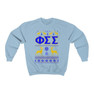 Printify Phi Sigma Sigma Ugly Christmas Sweater Crewneck Sweatshirts 