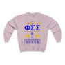 Printify Phi Sigma Sigma Ugly Christmas Sweater Crewneck Sweatshirts 
