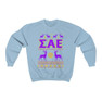 Printify Sigma Alpha Epsilon Ugly Christmas Sweater Crewneck Sweatshirts 