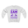 Printify Sigma Alpha Mu Ugly Christmas Sweater Crewneck Sweatshirts 