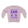 Printify Sigma Alpha Mu Ugly Christmas Sweater Crewneck Sweatshirts 