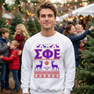 Sigma Phi Epsilon Ugly Christmas Sweater Crewneck Sweatshirts