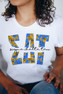 Sigma Delta Tau Floral Big Lettered T-Shirts