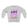 Printify Delta Phi Epsilon Ugly Christmas Sweater Crewneck Sweatshirts 