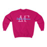 Printify Delta Gamma Greek Type Crewneck Sweatshirts 