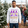 Alpha Kappa Lambda Ugly Christmas Sweater Crewneck Sweatshirts