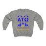 Printify Alpha Tau Omega Ugly Christmas Sweater Crewneck Sweatshirts 
