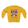 Printify Alpha Tau Omega Ugly Christmas Sweater Crewneck Sweatshirts 