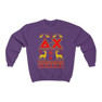 Printify Delta Chi Ugly Christmas Sweater Crewneck Sweatshirts 