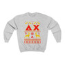 Printify Delta Chi Ugly Christmas Sweater Crewneck Sweatshirts 