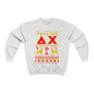 Printify Delta Chi Ugly Christmas Sweater Crewneck Sweatshirts 