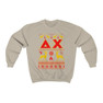Printify Delta Chi Ugly Christmas Sweater Crewneck Sweatshirts 
