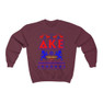 Printify Delta Kappa Epsilon Ugly Christmas Sweater Crewneck Sweatshirts 