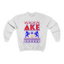 Printify Delta Kappa Epsilon Ugly Christmas Sweater Crewneck Sweatshirts 