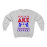 Printify Delta Kappa Epsilon Ugly Christmas Sweater Crewneck Sweatshirts 