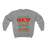 Printify Phi Kappa Psi Ugly Christmas Sweater Crewneck Sweatshirts 