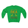 Printify Pi Kappa Alpha Ugly Christmas Sweater Crewneck Sweatshirts 