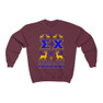 Printify Sigma Chi Ugly Christmas Sweater Crewneck Sweatshirts 
