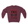 Printify Tau Kappa Epsilon Ugly Christmas Sweater Crewneck Sweatshirts 